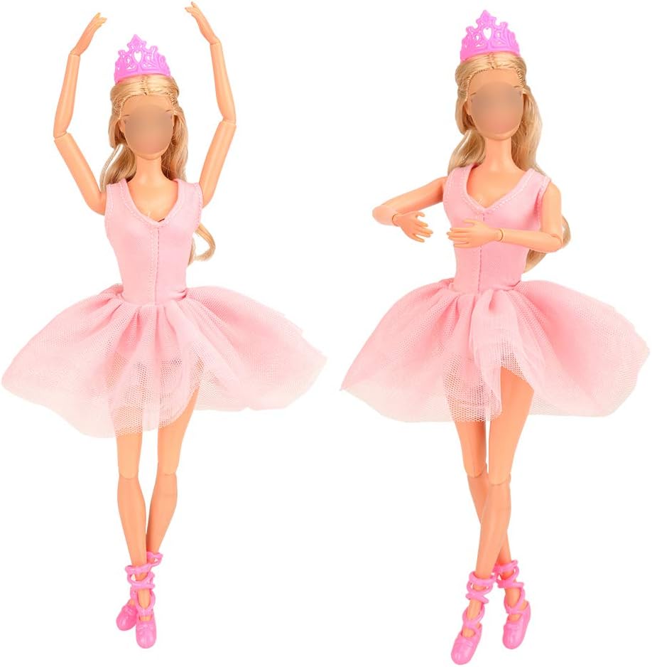 3 Sets of Ballerina Doll Dresses and Accessories for 11.5 Inch Barbie –  Barwa Toys