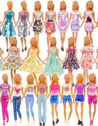 10PCS Doll Clothes for 11.5 Inch Barbie Doll
