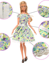 10PCS Doll Clothes for 11.5 Inch Barbie Doll
