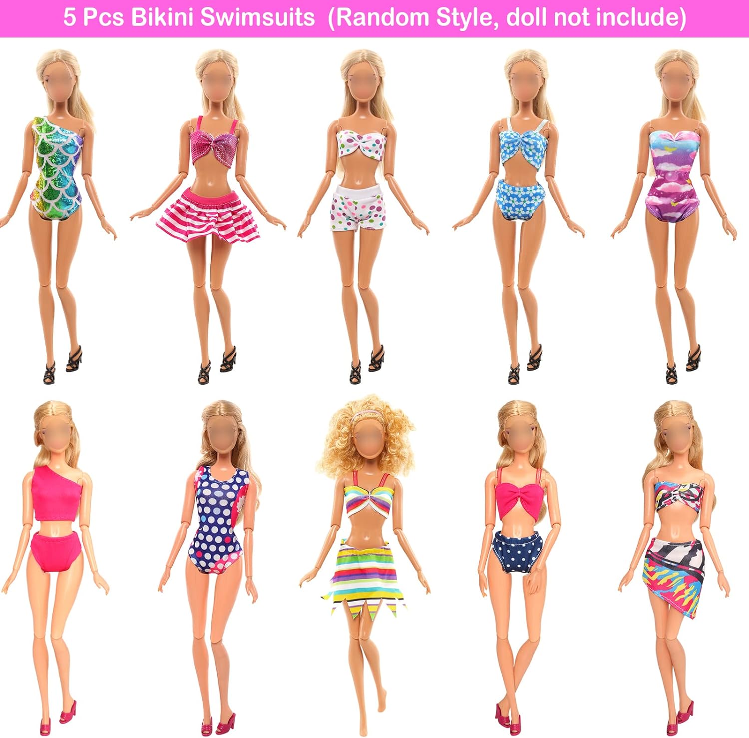 20PCS Doll Clothes and Accessories for 11.5 Inch Barbie Doll