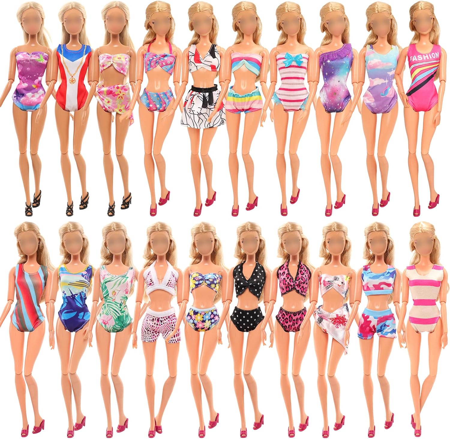 20PCS Doll Clothes and Accessories for 11.5 Inch Barbie Doll