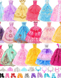 27PCS Doll Clothes and Accessories for 11.5 Inch Barbie Doll
