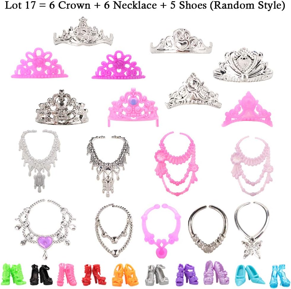 27PCS Doll Clothes and Accessories for 11.5 Inch Barbie Doll