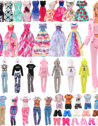 28PCS Doll Clothes and Accessories for 11.5 Inch Barbie Doll
