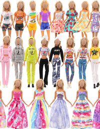 28PCS Doll Clothes and Accessories for 11.5 Inch Barbie Doll
