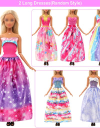 28PCS Doll Clothes and Accessories for 11.5 Inch Barbie Doll
