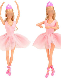 3 Sets of Ballerina Doll Dresses and Accessories for 11.5 Inch Barbie Doll
