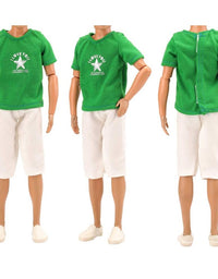 3 Sets of Fashion Clothes and Trousers for 12 Inch Ken Doll
