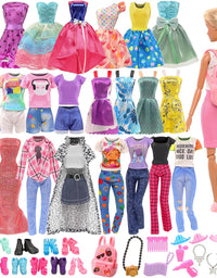 36PCS Doll Clothes and Accessories for 11.5 Inch Barbie Doll
