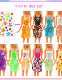 43PCS Doll Clothes and Accessories for 11.5 Inch Barbie Doll
