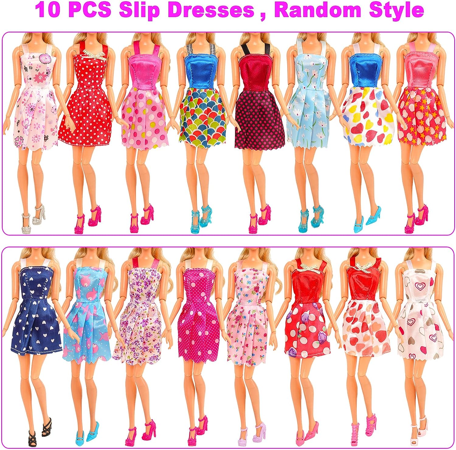 43PCS Doll Clothes and Accessories for 11.5 Inch Barbie Doll