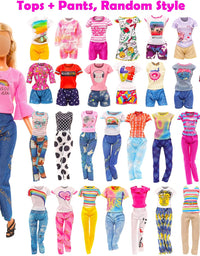 57PCS Doll Clothes and Accessories for 11.5 Inch Barbie Doll
