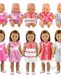 5PCS Lovely Dresses for 14 to 18 Inch Baby Girl Doll
