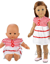 5PCS Lovely Dresses for 14 to 18 Inch Baby Girl Doll
