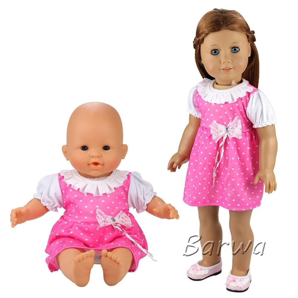 5PCS Lovely Dresses for 14 to 18 Inch Baby Girl Doll