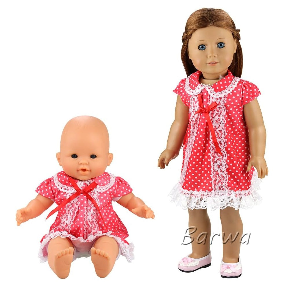 5PCS Lovely Dresses for 14 to 18 Inch Baby Girl Doll