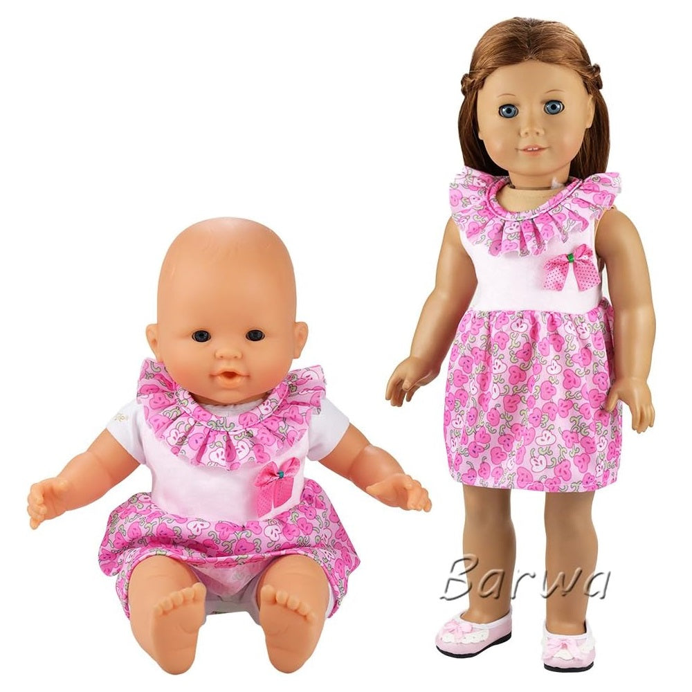 5PCS Lovely Dresses for 14 to 18 Inch Baby Girl Doll