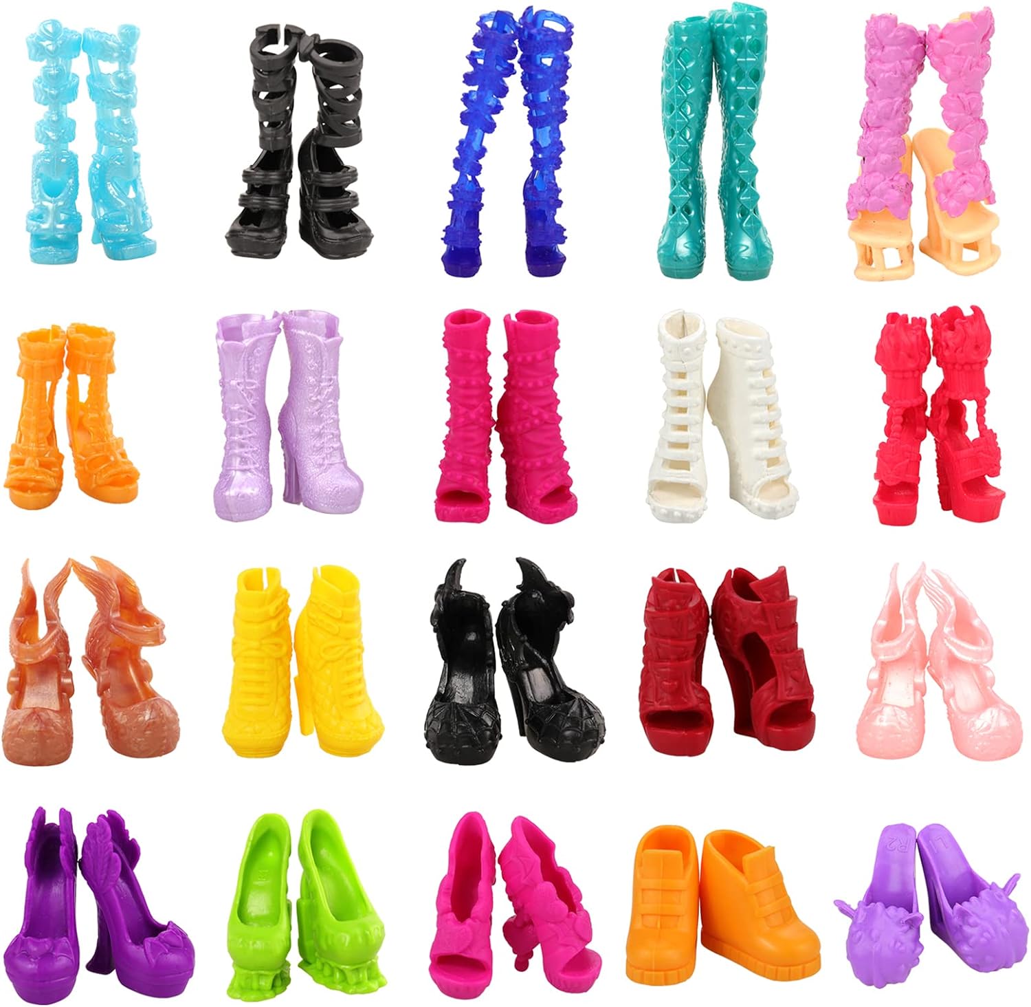 6 Sets Doll Clothes and 6 Pairs of Shoes for 11 Inch Monster Girl Doll