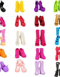 6 Sets Doll Clothes and 6 Pairs of Shoes for 11 Inch Monster Girl Doll
