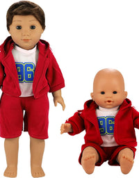 6 Sets of Casual Clothes for 14 to 18 Inch Baby Boy Doll
