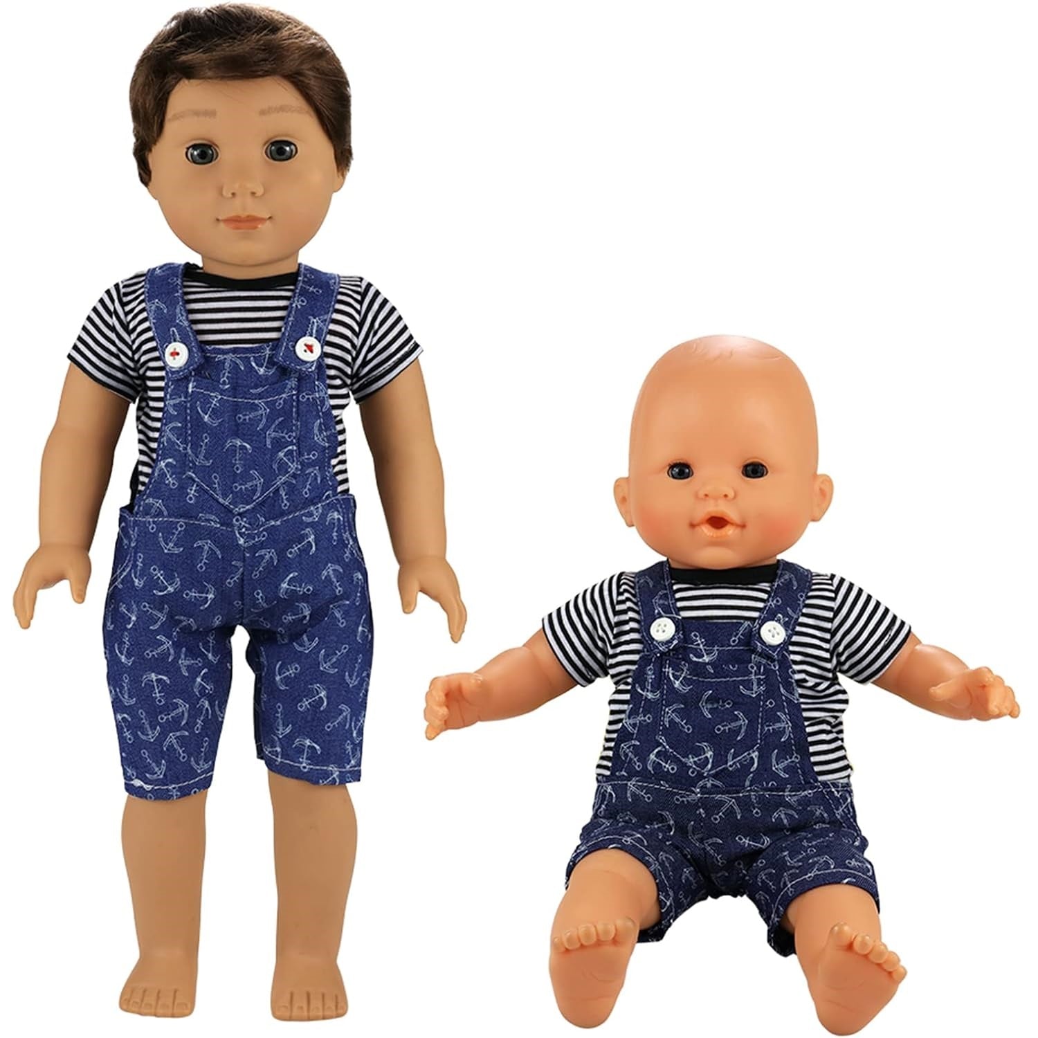 6 Sets of Casual Clothes for 14 to 18 Inch Baby Boy Doll