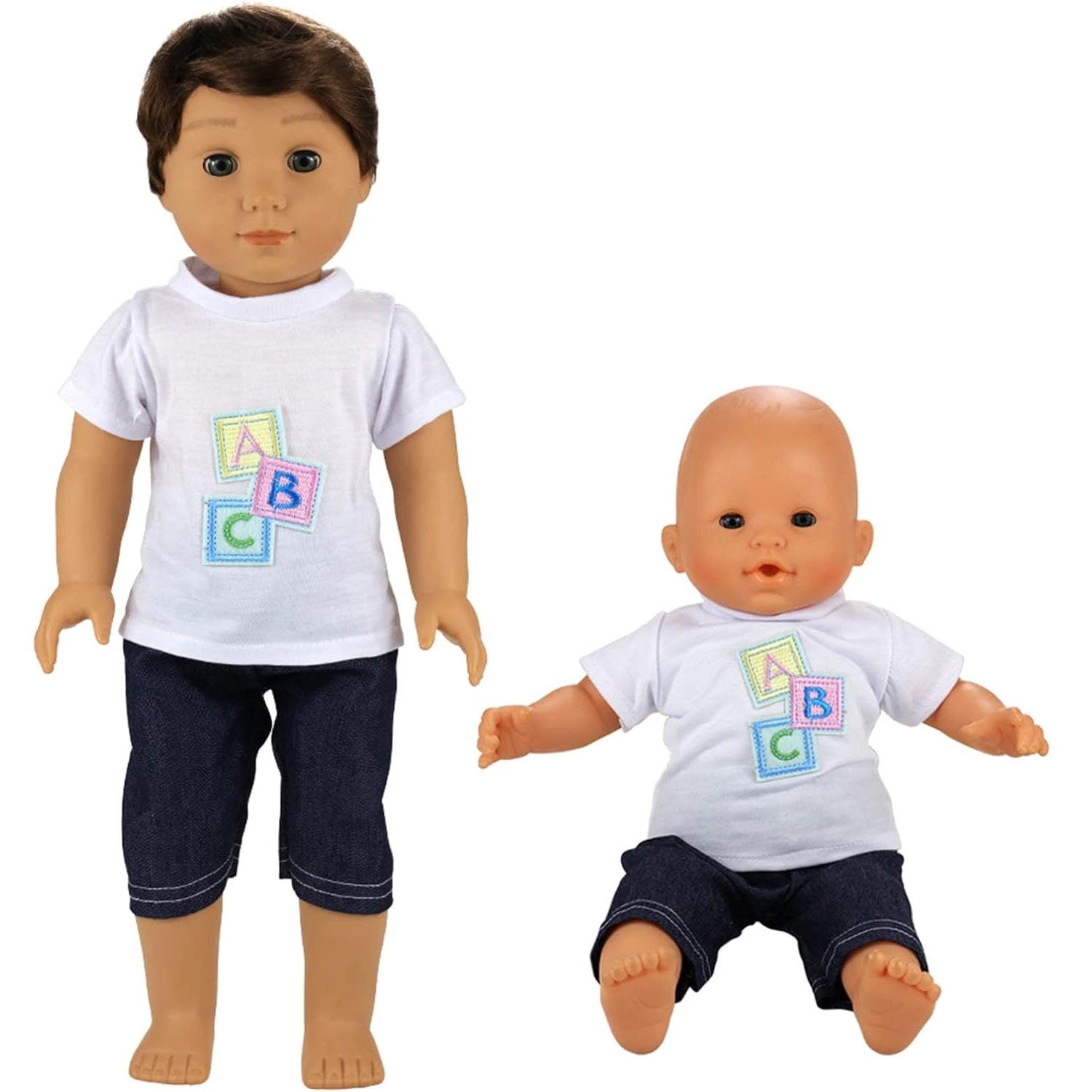 6 Sets of Casual Clothes for 14 to 18 Inch Baby Boy Doll